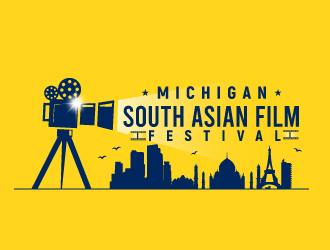 Michigan South Asian Film Festival logo design by Suvendu