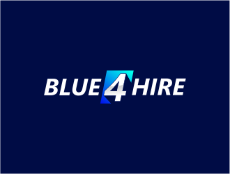Blue4hire, LLC logo design by FloVal