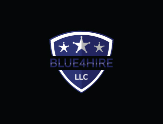 Blue4hire, LLC logo design by DreamCather