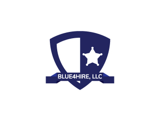 Blue4hire, LLC logo design by DreamCather