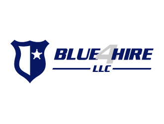 Blue4hire, LLC logo design by axel182