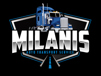 Milanis Auto transport service logo design by AamirKhan
