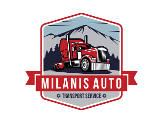 Milanis Auto transport service logo design by mukleyRx