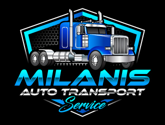 Milanis Auto transport service logo design by uttam