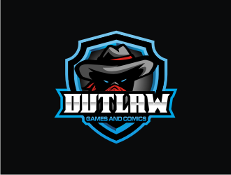 Outlaw Games and Comics logo design by veter