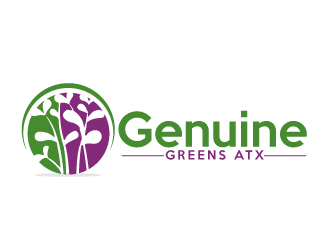 Genuine Greens ATX logo design by AamirKhan