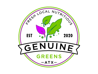 Genuine Greens ATX logo design by pilKB