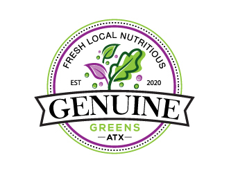 Genuine Greens ATX logo design by munna