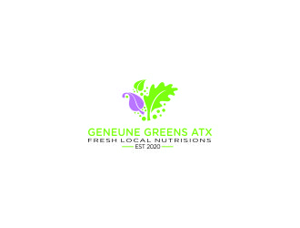 Genuine Greens ATX logo design by kevlogo