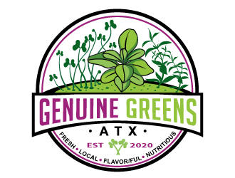 Genuine Greens ATX logo design by Sandip
