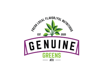 Genuine Greens ATX logo design by ArRizqu