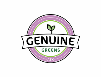 Genuine Greens ATX logo design by up2date