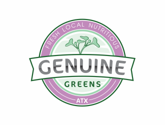 Genuine Greens ATX logo design by up2date
