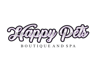 Happy Pets boutique and spa logo design by wa_2