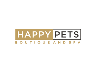 Happy Pets boutique and spa logo design by Artomoro