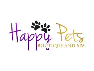 Happy Pets boutique and spa logo design by Purwoko21