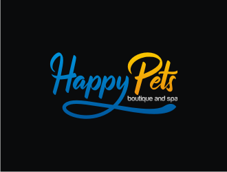 Happy Pets boutique and spa logo design by veter