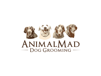 AnimalMad Dog Grooming logo design by bismillah