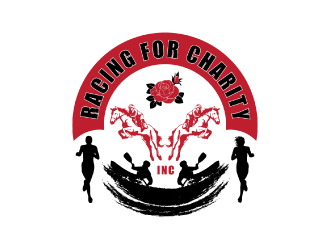 Racing for Charity, Inc. logo design by nona