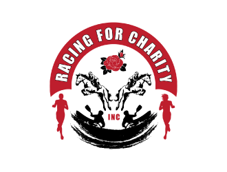 Racing for Charity, Inc. logo design by nona