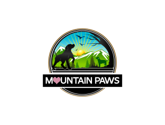 mountain paws logo design by oke2angconcept