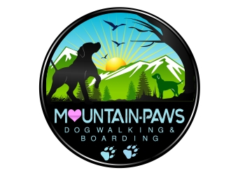 mountain paws logo design by aura