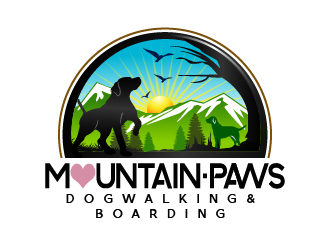 mountain paws logo design by cybil