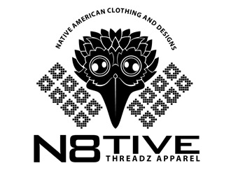 N8tive Threadz Apparel logo design by DreamLogoDesign