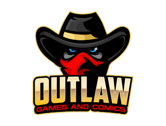 Outlaw Games and Comics logo design by Cekot_Art