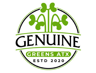 Genuine Greens ATX logo design by DreamLogoDesign
