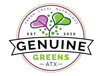 Genuine Greens ATX logo design by DreamLogoDesign