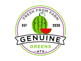 Genuine Greens ATX logo design by pilKB