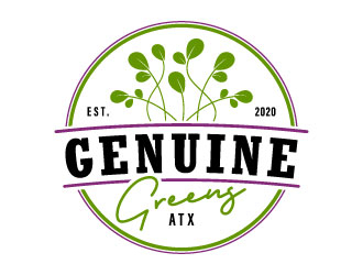 Genuine Greens ATX logo design by daywalker
