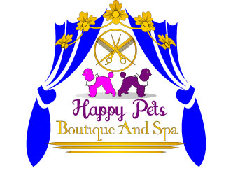 Happy Pets boutique and spa logo design by Suvendu