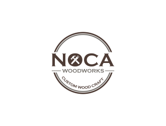 NOCA Woodworks logo design by RIANW