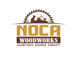 NOCA Woodworks logo design by YONK