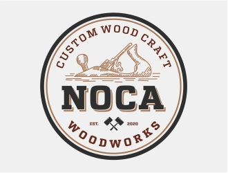 NOCA Woodworks logo design by Alfatih05