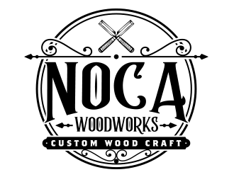 NOCA Woodworks logo design by scriotx
