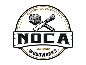 NOCA Woodworks logo design by Optimus