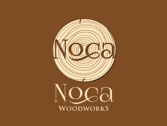 NOCA Woodworks logo design by alxmihalcea