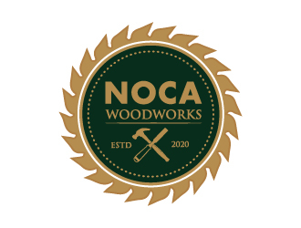 NOCA Woodworks logo design by Mirza
