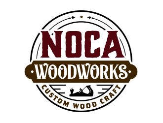 NOCA Woodworks logo design by scriotx