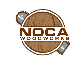 NOCA Woodworks logo design by AamirKhan