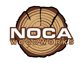 NOCA Woodworks logo design by AamirKhan