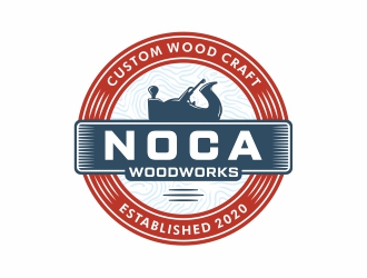 NOCA Woodworks logo design by Mardhi