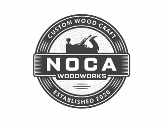 NOCA Woodworks logo design by Mardhi