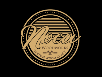 NOCA Woodworks logo design by Mahrein