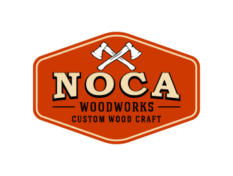 NOCA Woodworks logo design by cybil