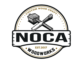 NOCA Woodworks logo design by Optimus