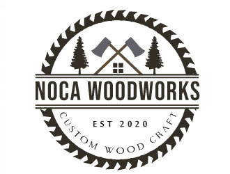NOCA Woodworks logo design by Suvendu